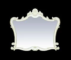 Зеркало Misty Bianco 90 белое с сусальным золотом